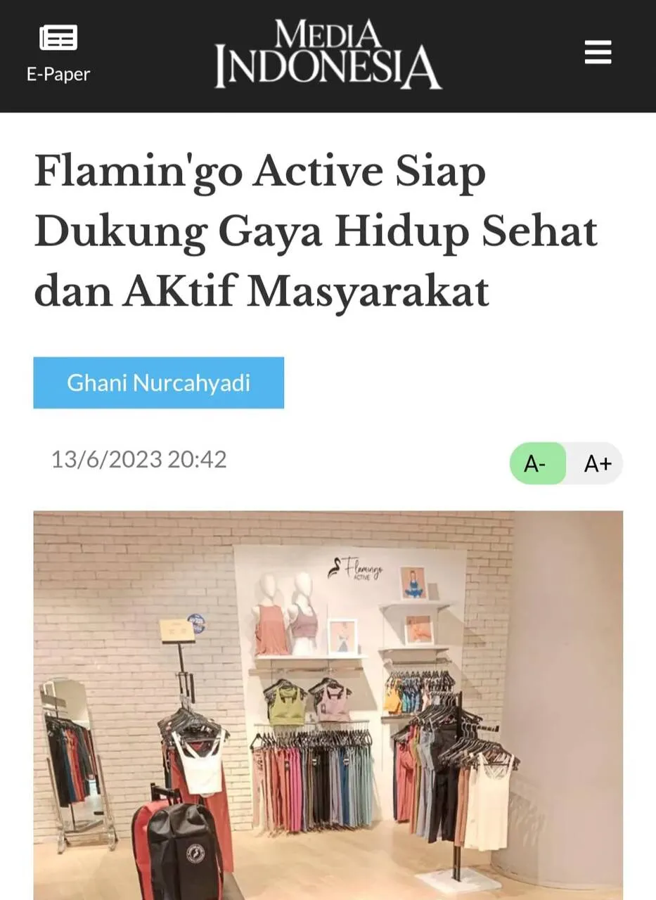 release flamingo active di mediaindonesia