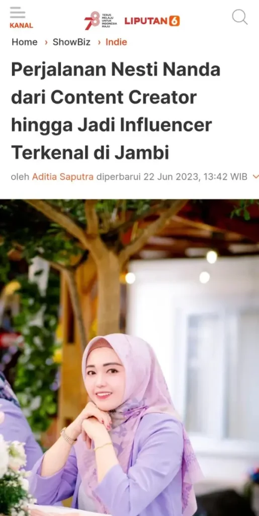release nesti nanda liputan6.com