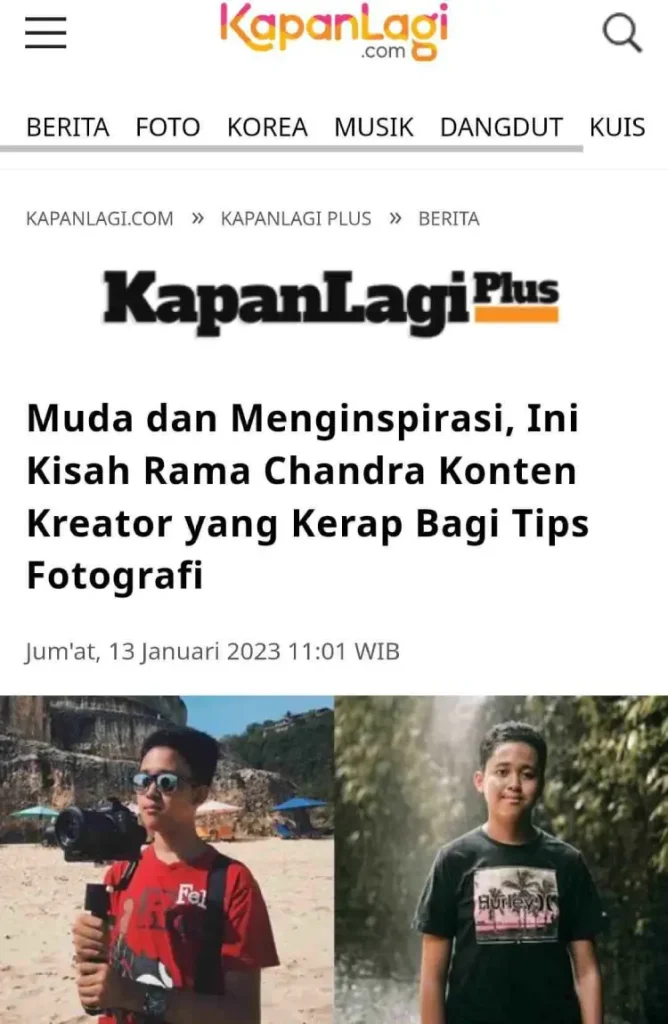 press release rama chandra kapanlagi.com